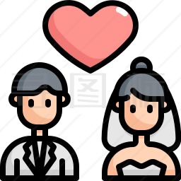 新婚夫妇图标