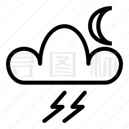 打雷图标