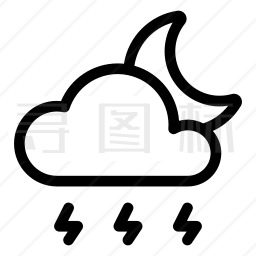 打雷图标