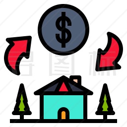 房子金钱图标