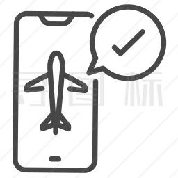 手机预订飞机票图标
