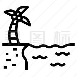 海滩图标