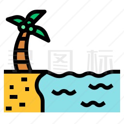 海滩图标