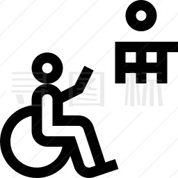 残疾人运动图标