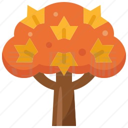秋天的树图标