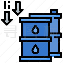 油价下降图标