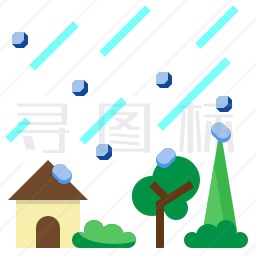 雨夹雪图标