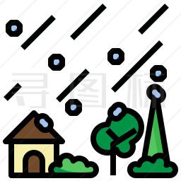 雨夹雪图标