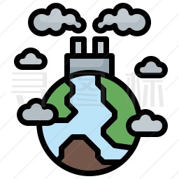 地球环境污染简笔画图片