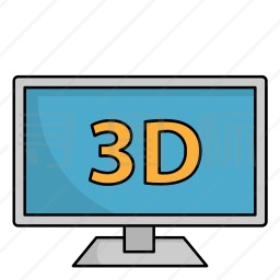 3D电影图标