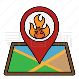 火灾位置图标