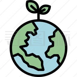 绿色地球图标