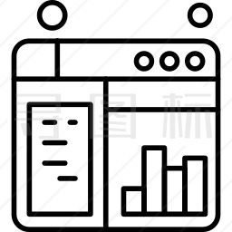 网页图表图标