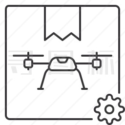 无人机包裹图标
