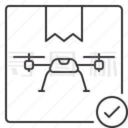 无人机包裹图标