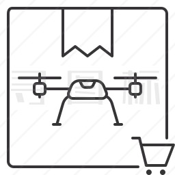 无人机包裹图标