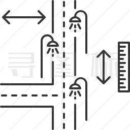 公路尺寸图标