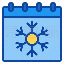 冬季日历图标