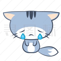 哭泣的猫图标