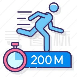 200米短跑图标
