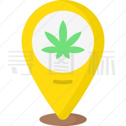 大麻位置图标