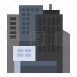城市建筑图标