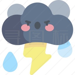 雷雨图标