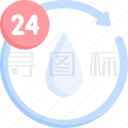 24小时保湿图标