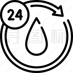 24小时保湿图标