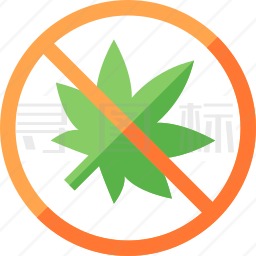 禁止大麻图标