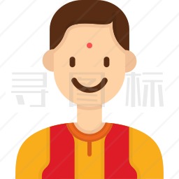 印度男子图标