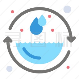 水循环图标