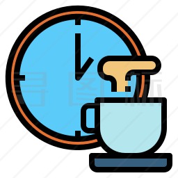 喝咖啡时间图标