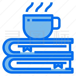 书和咖啡图标