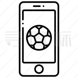 手机足球图标