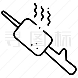 烤棉花糖图标