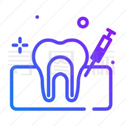 牙齿注射图标