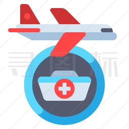 飞机医疗图标