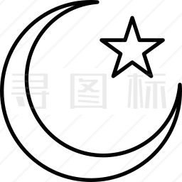 月亮和星星图标