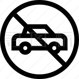 禁止汽车图标