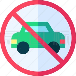禁止汽车图标