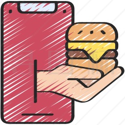 手机食物外卖图标