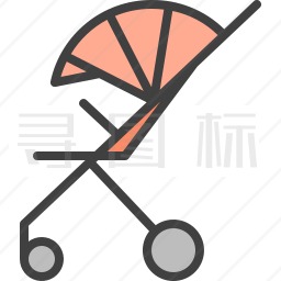 婴儿推车图标