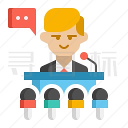 新闻发布会图标