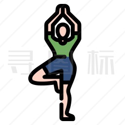 瑜伽姿势图标