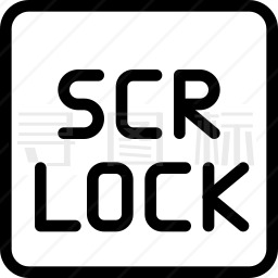 SCR LOCK键图标