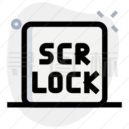 SCR LOCK键图标