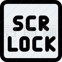 SCR LOCK键图标