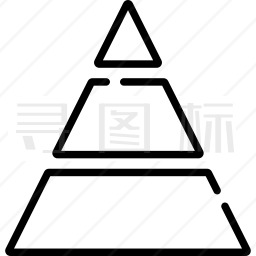 金字塔图表图标