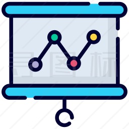 图表演示图标